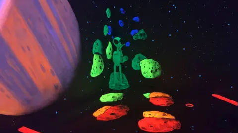 Planet and alien hole at Imagine 3D Mini Golf Scottsdale